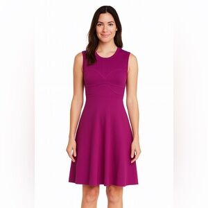 RED Valentino Fuchsia Knit Mini Sleeveless Dress Size XS Designer MadeinItaly